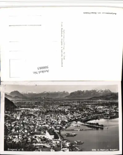 500085,Bregenz am Bodensee Totale Bergkulisse pub Risch-Lau 2144