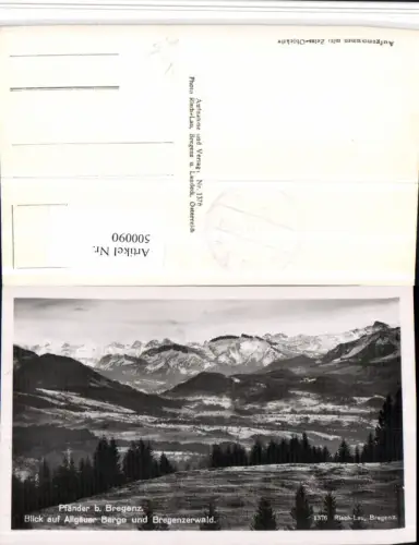 500090,Pfänder b. Bregenz Blick auf Allgäuer Berge Bergkulisse pub Risch-Lau 1376