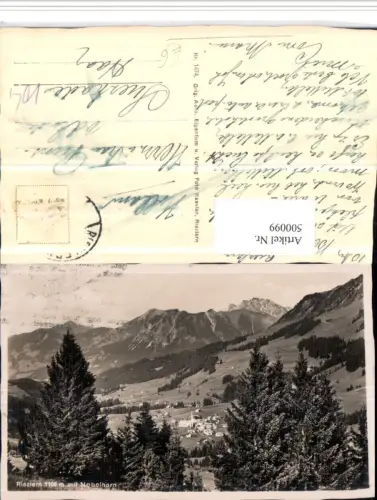 500099,Riezlern Totale m. Nebelhorn Bergkulisse
