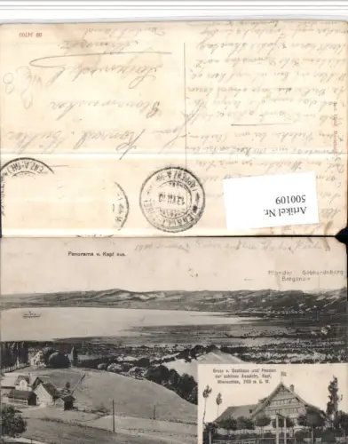 500109,Panorama v. Kapf b. Bildstein Gasthaus zur schönen Aussicht