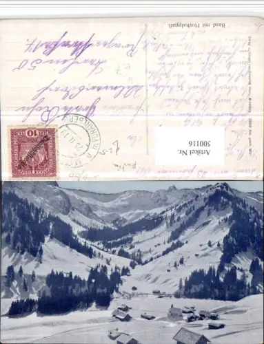 500116,Baad b. Mittelberg Totale m. Hochalppass Bergkulisse