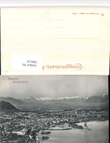 500118,Bregenz am Bodensee Totale Bergkulisse pub Trenkler e Co 19269