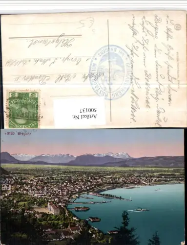 500137,Bregenz am Bodensee Totale Bergkulisse Gebhardsberg Stempel