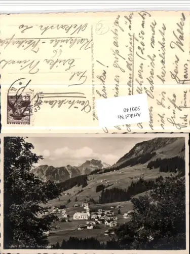 500140,Riezlern Totale m. Nebelhorn Bergkulisse
