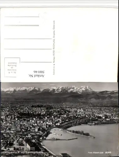 500146,Bregenz am Bodensee Totale m. Säntis Bergkulisse pub Risch-Lau 1650