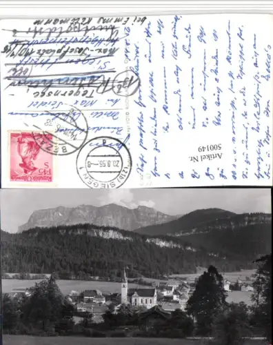 500149,Bezau Totale m. Kanisfluh Bergkulisse pub Risch-Lau 597