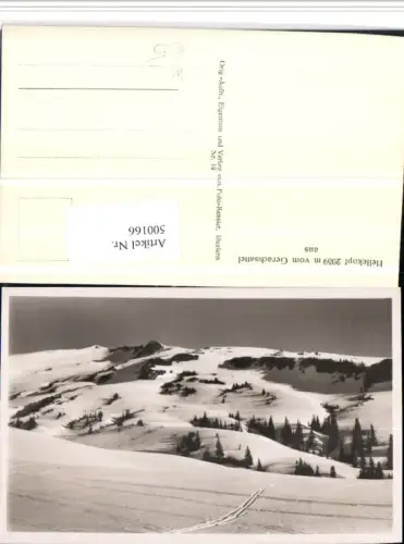 500166,Hellekopf Hählekopf b. Bezau vom Gerachsattel Winterbild