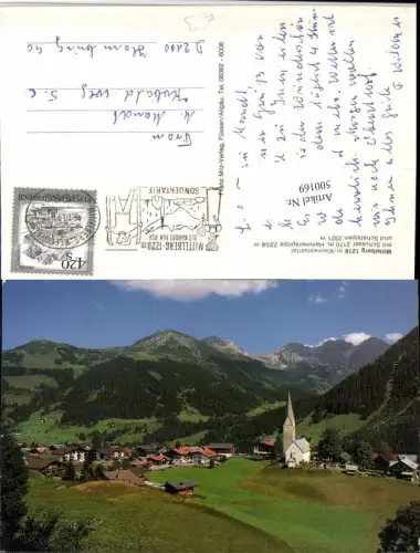 500169,Mittelberg Totale m. Schüsser Bergkulisse
