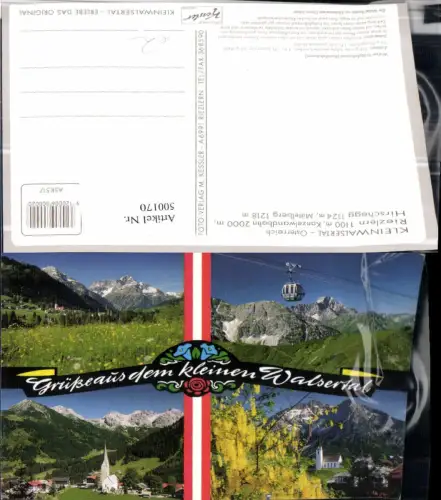 500170,Riezlern Hirschegg Mittelberg Seilbahn Mehrbildkarte