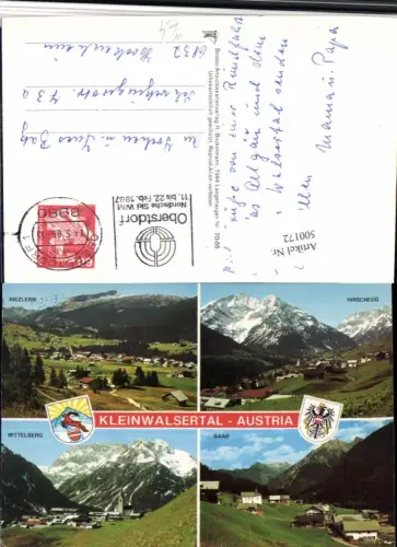 500172,Riezlern Hirschegg Baad Mittelberg Totale Mehrbildkarte