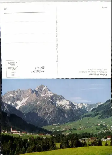 500174,Riezlern Hirschegg Mittelberg Totale m. Widderstein Bergkulisse