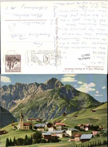 500177,Hirschegg Totale m. Widderstein Bergkulisse