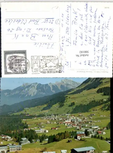 500182,Riezlern Totale m. Rubihorn u. Nebelhorn Bergkulisse