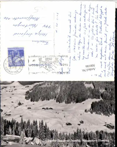 500186,Damüls Skigebiet m. Sessellift Winterbild pub Foto Branz 1761