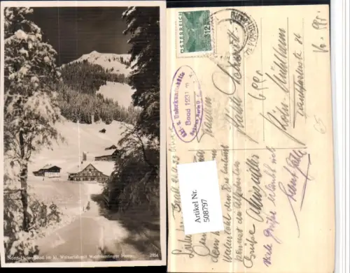 508797,Baad b. Mittelberg Noris-Hütte m. Waldmentinger Horn Winterbild