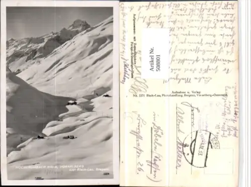 508801,Hochkrumbach b. Schröcken Bergkulisse Winterbild pub Risch-Lau 3331