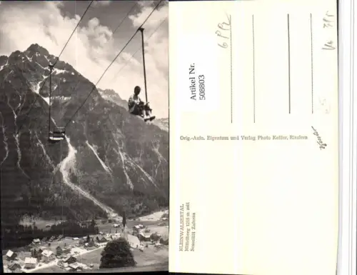 508803,Mittelberg Totale m. Sessellift Zaferna Bergkulisse