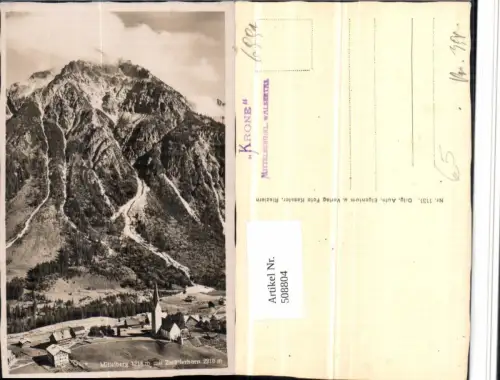 508804,Mittelberg Totale m. Zwöflerhorn Bergkulisse
