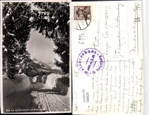 508820,Blick von d. Walserstraße auf Widderstein b. Riezlern Winterbild