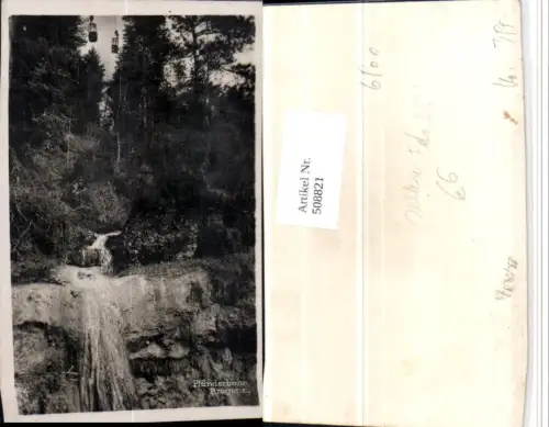 508821,Seltene Foto AK Bregenz am Bodensee Pfänderbahn Seilbahn Wasserfall