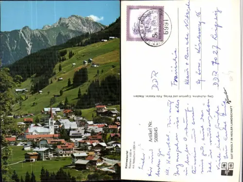 508845,Riezlern im Kleinwalsertal Totale m. Nebelhorn Bergkulisse