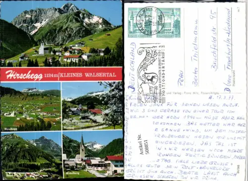 508851,Hirschegg im Kleinwalsertal Totale Baad Mittelberg Mehrbildkarte