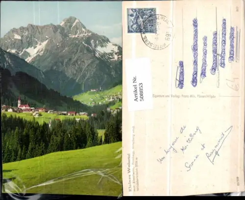 508853,Riezlern Hirschegg Mittelberg Totale m. Widderstein Bergkulisse