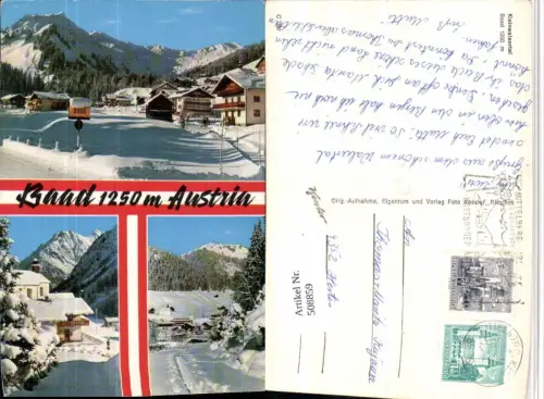 508859,Baad im Kleinwalsertal Totale Winterbilder Mehrbildkarte