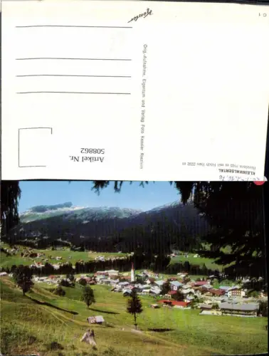508862,Riezlern im Kleinwalsertal Totale m. Hoch Ifen Bergkulisse