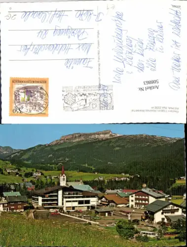 508863,Riezlern im Kleinwalsertal Teilansicht m. Hoch Ifen Bergkulisse