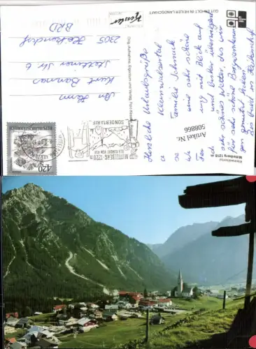 508866,Mittelberg im Kleinwalsertal Totale Bergkulisse