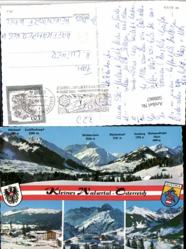 508867,Kleinwalsertal Riezlern Hirschegg Bergkulisse Winterbilder Mehrbildkarte