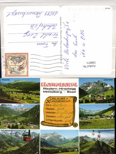 508871,Riezlern Hirschegg Mittelberg Baad Seilbahn Mehrbildkarte