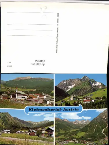 508874,Kleinwalsertal Riezlern Baad Hirschegg Mehrbildkarte