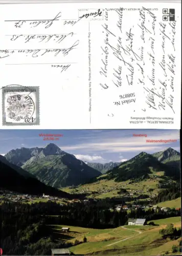 508876,Riezlern Hirschegg Mittelberg Totale m. Widdersten Bergkulisse