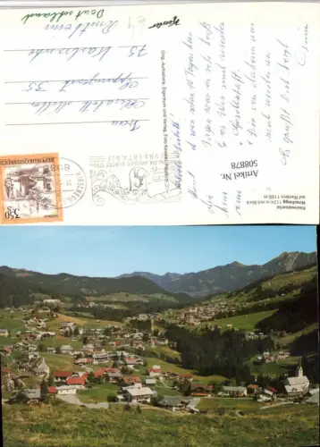 508878,Hirschegg Totale m. Blick auf Riezlern Bergkulisse