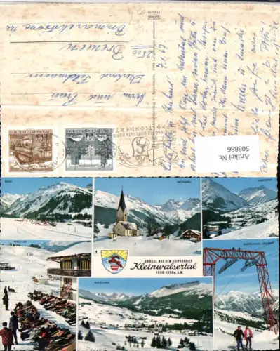 508886,Baad Mittelberg Hirschegg Riezlern Skilift Apres-Ski Winterbilder Mehrbildkarte