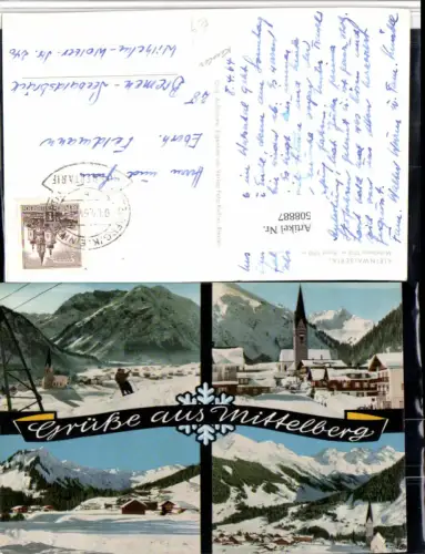 508887,Mittelberg Baad Totale Winterbilder Mehrbildkarte