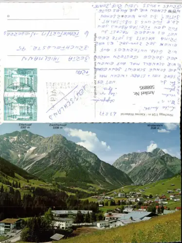 508895,Hirschegg im Kleinwalsertal Totale m. Widderstein Bergkulisse