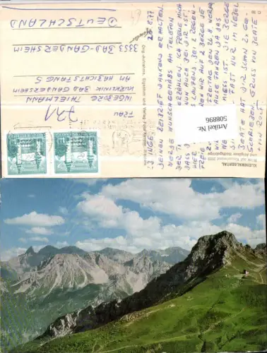 508896,Blick auf Kanzelwand b. Riezlern Bergkulisse