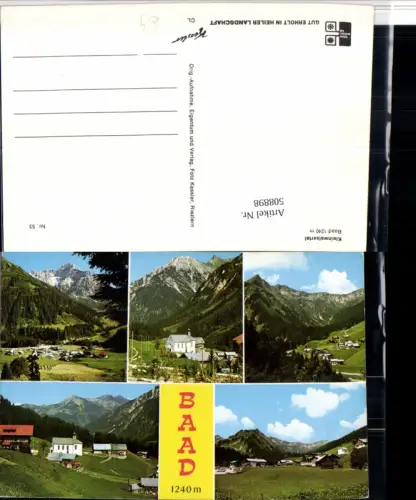 508898,Baad im Kleinwalsertal Totale Mehrbildkarte