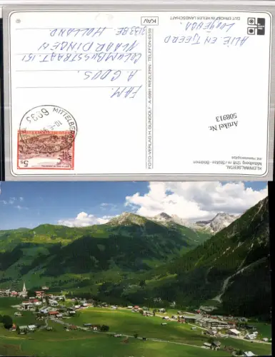 508913,Mittelberg Totale m. Hammerspitze Bergkulisse