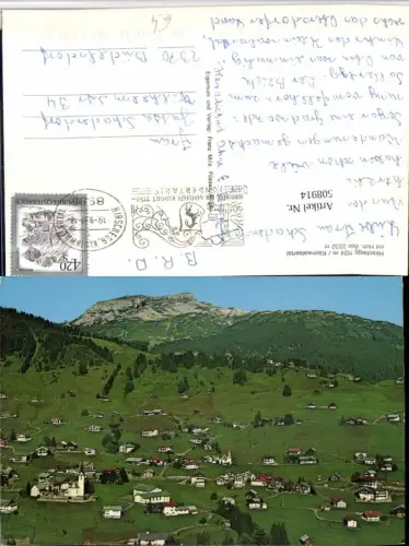508914,Hirschegg im Kleinwalsertal Totale m. Hoher Ifen Bergkulisse