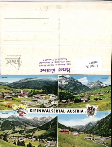 508917,Riezlern Hirschegg Mittelberg Baad Totale Mehrbildkarte