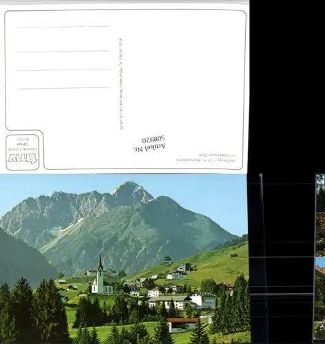 508920,Hirschegg Totale m. Widderstein Bergkulisse