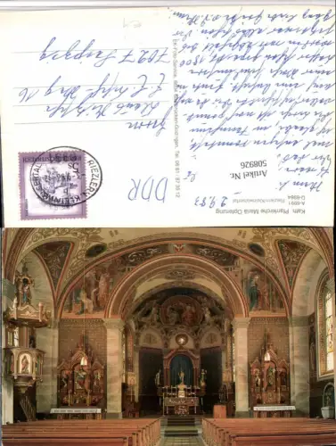 508926,Riezlern Kirche Mariä Opferung Innenansicht Kanzel