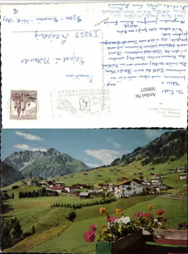 508927,Hirschegg Totale m. Widderstein Bergkulisse