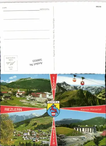 508933,Riezlern Totale Seilbahn Mehrbildkarte