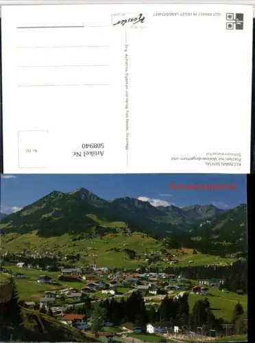 508940,Riezlern Totale m. Walmendingerhorn Bergkulisse