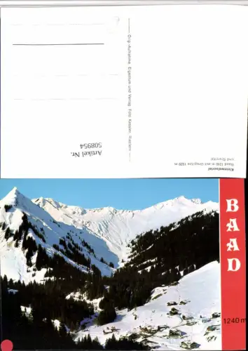 508954,Baad b. Mittelberg Totale m. Unspitze Bergkulisse Winterbild